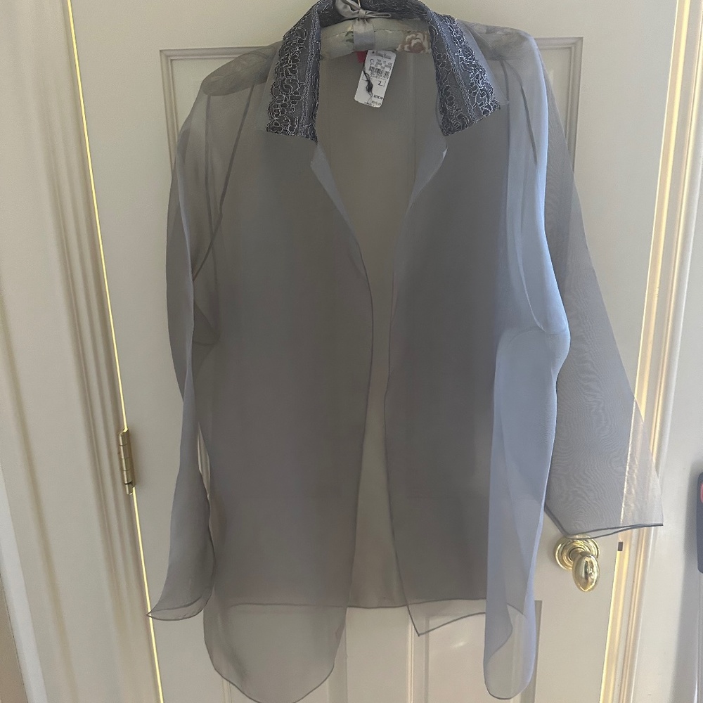 Elegant Silk Designer Wrap by SHAMASK-NWT/Size 2